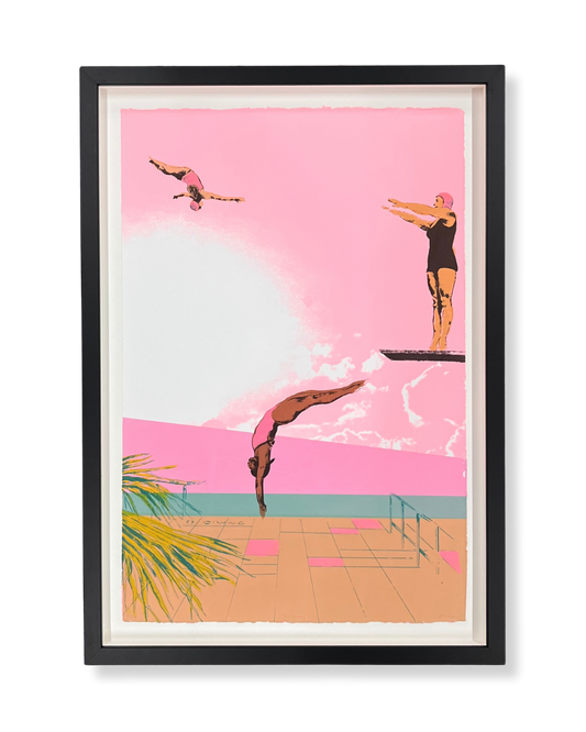 No Diving 7/30 framed
