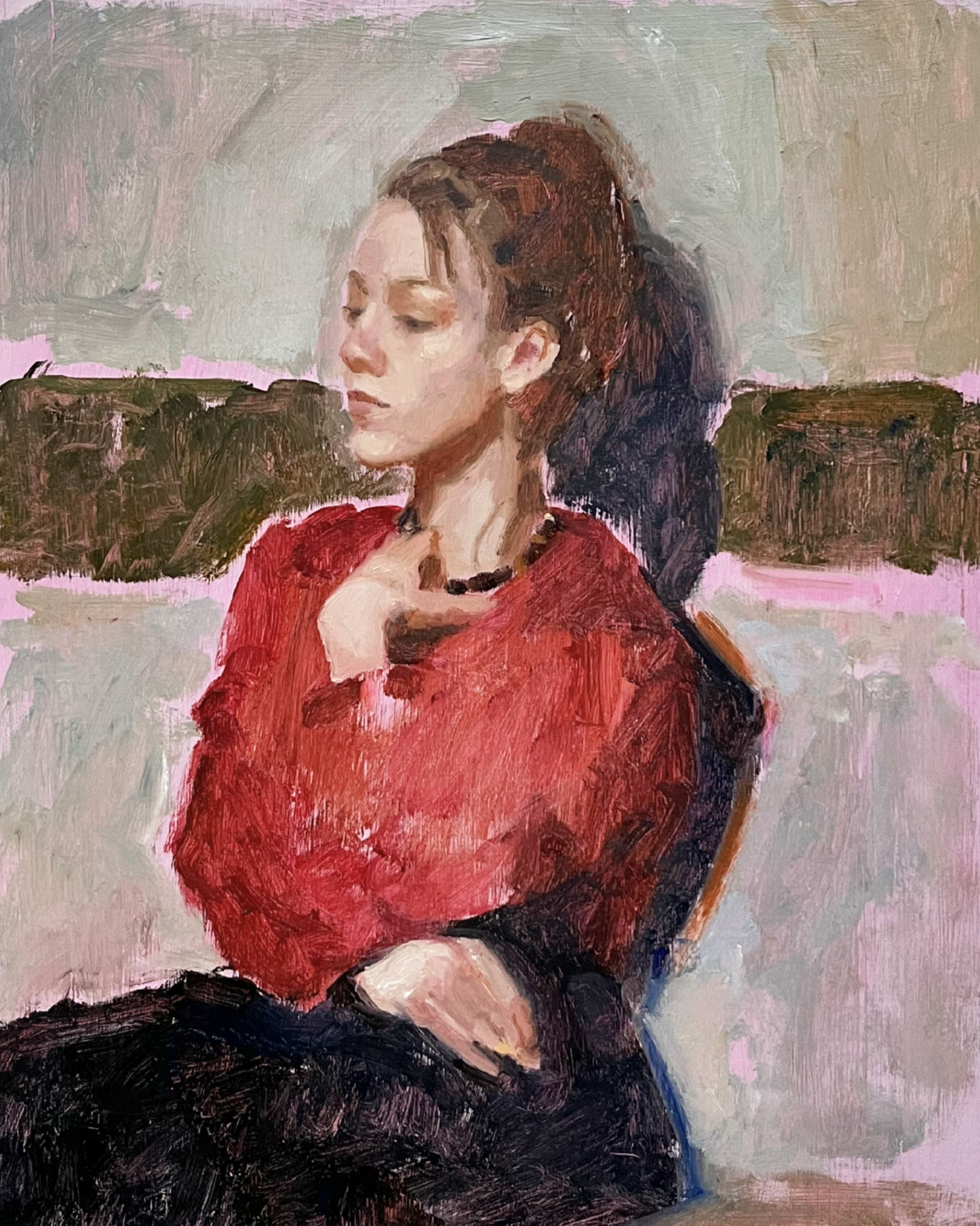 Agnes in Red Blouse
