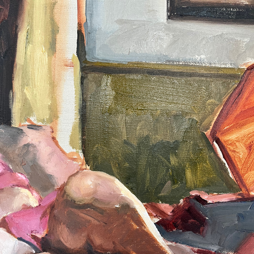 Morning Sun, Pink Robe