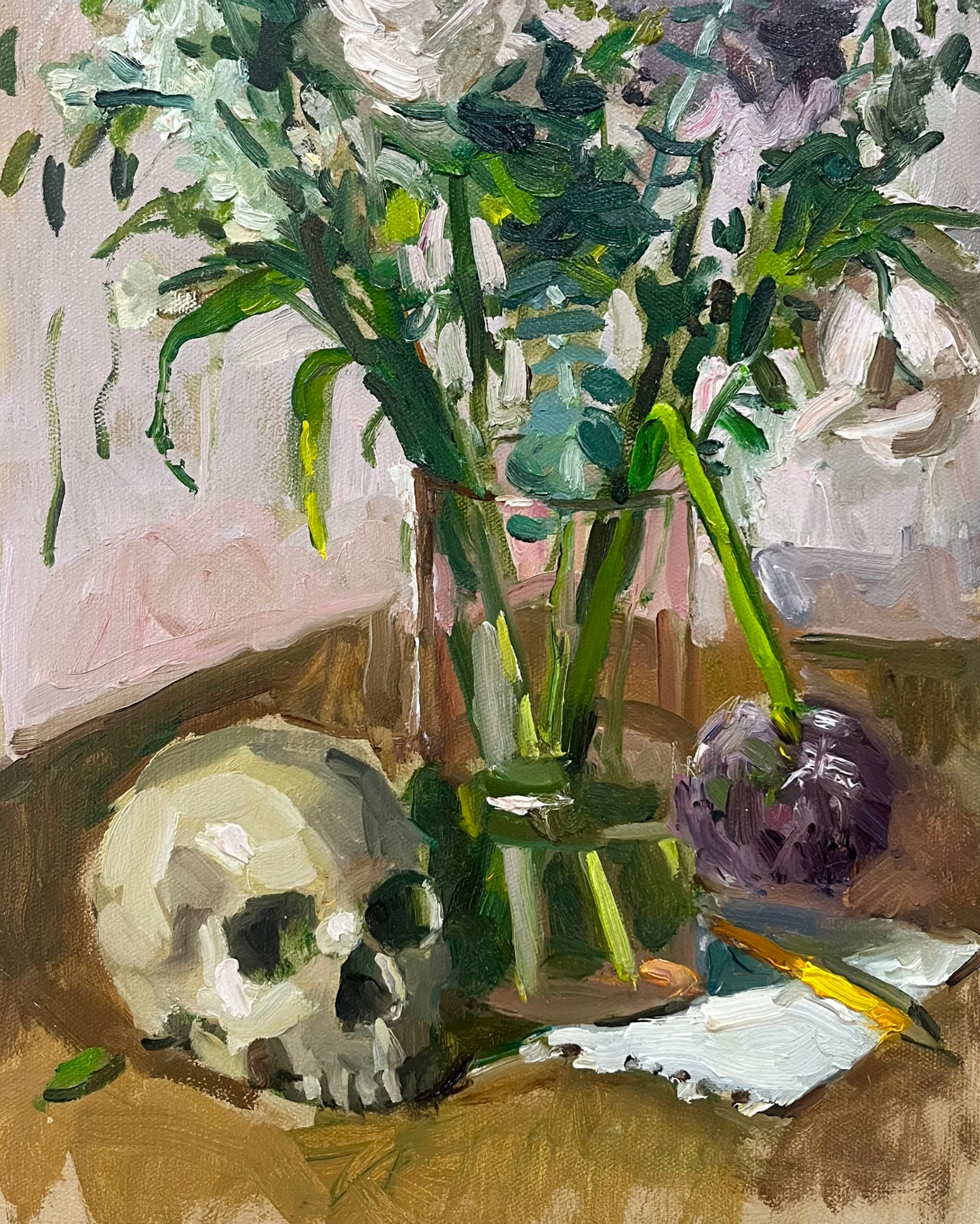 Running Late/Shopping List with Dead Flowers