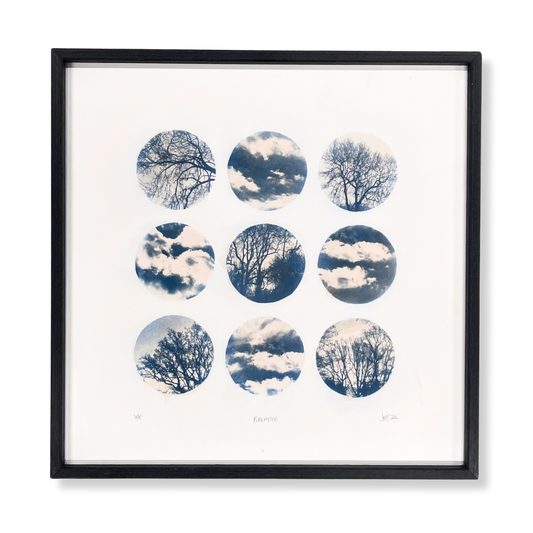 Breathe (tea-toned) framed