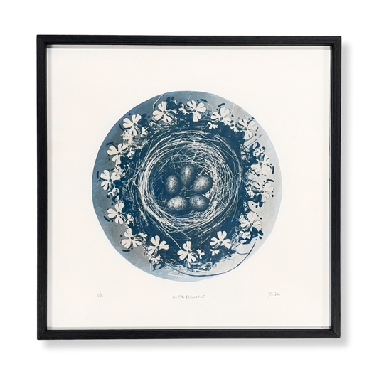 In the Beginning (tea-toned) framed