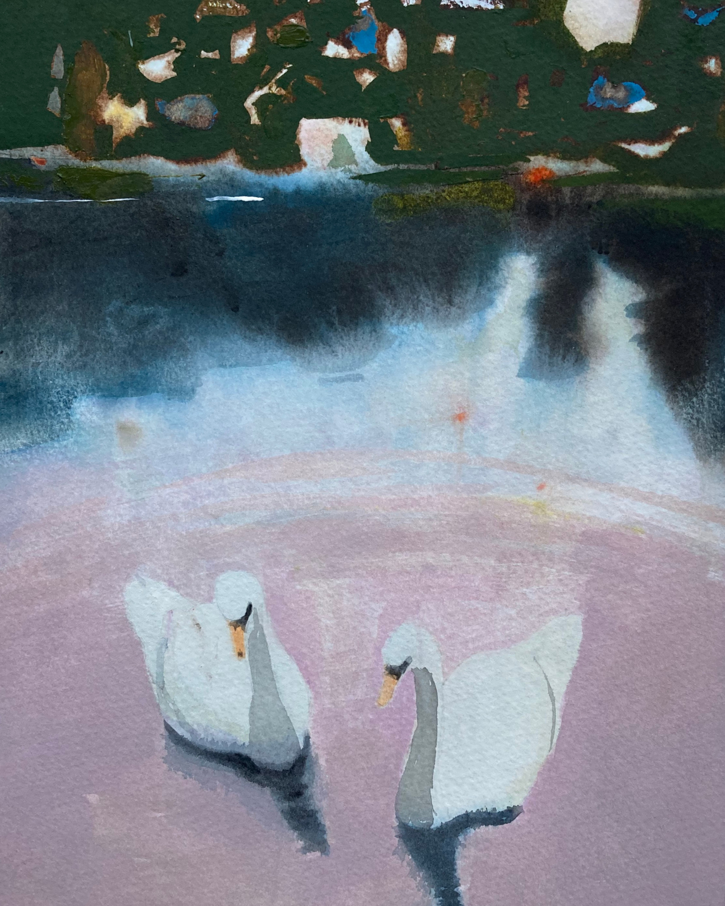 Holiday Swans II