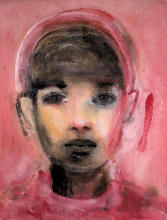 Red and Brown Face Study