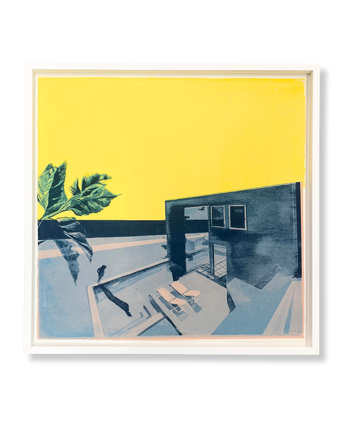 Anna Marrow 'At The Pool House' | Striking Modernist Screen Print by Anna Marrow ...