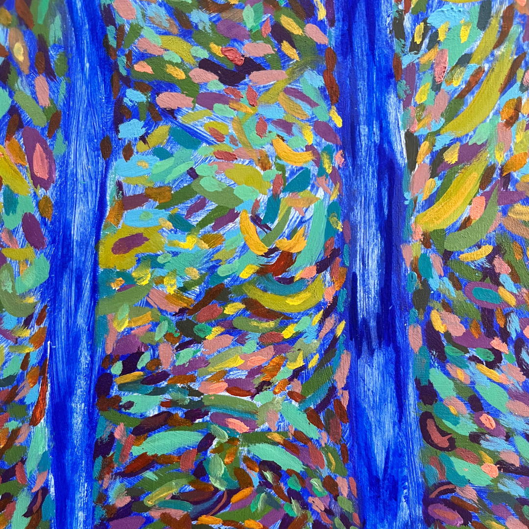 The Woods Through the Blue Trees