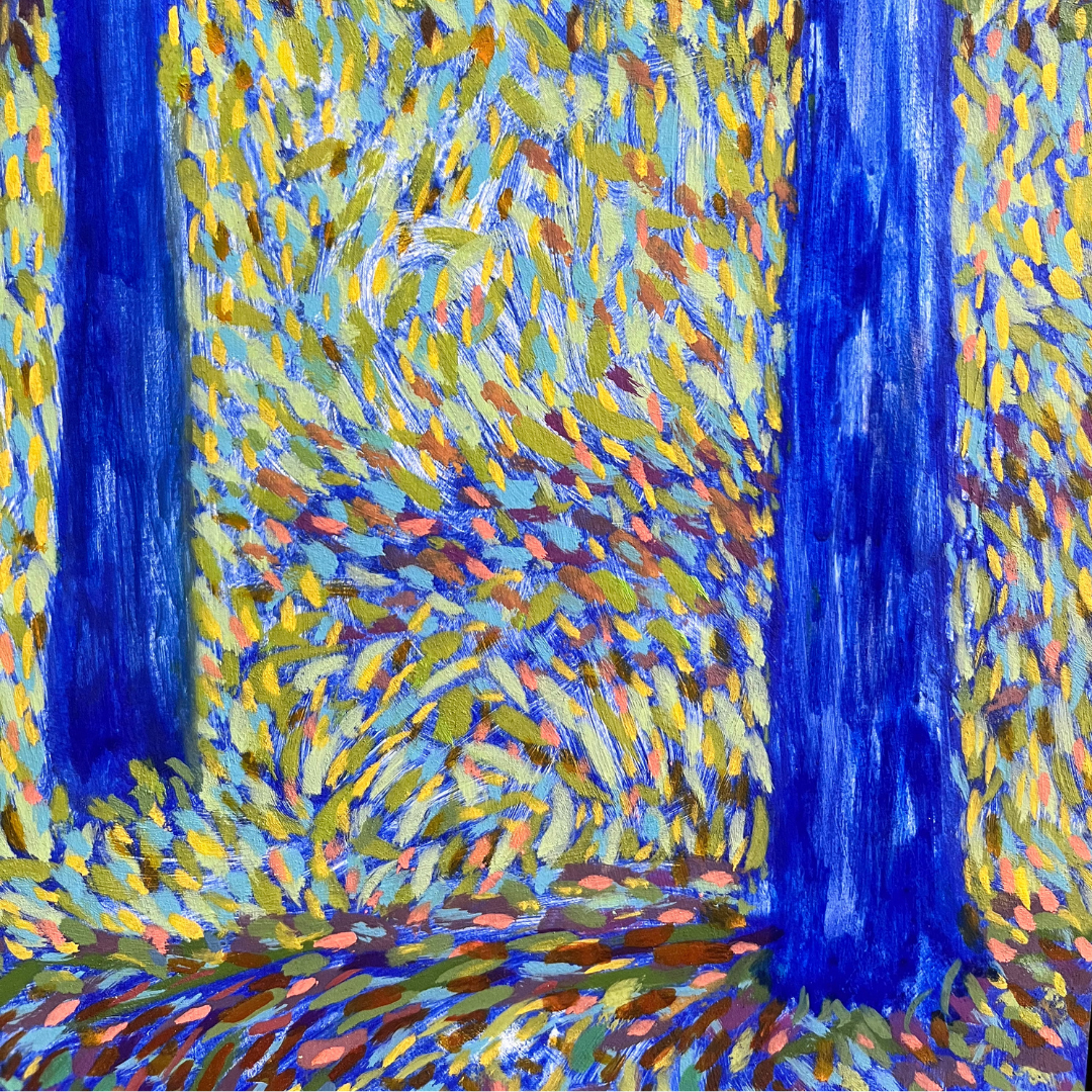The Woods Through the Blue Trees