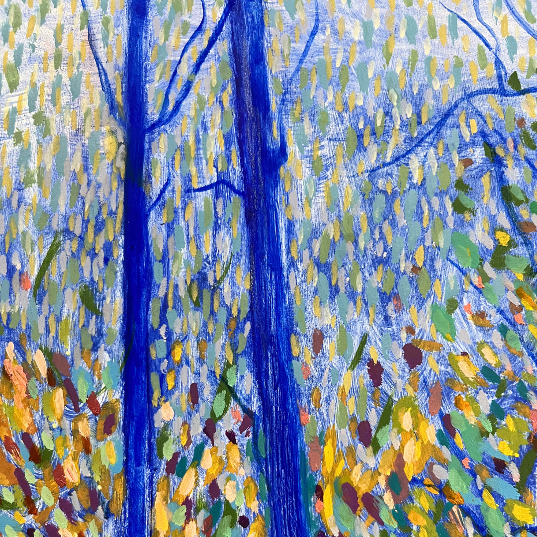 The Woods Through the Blue Trees
