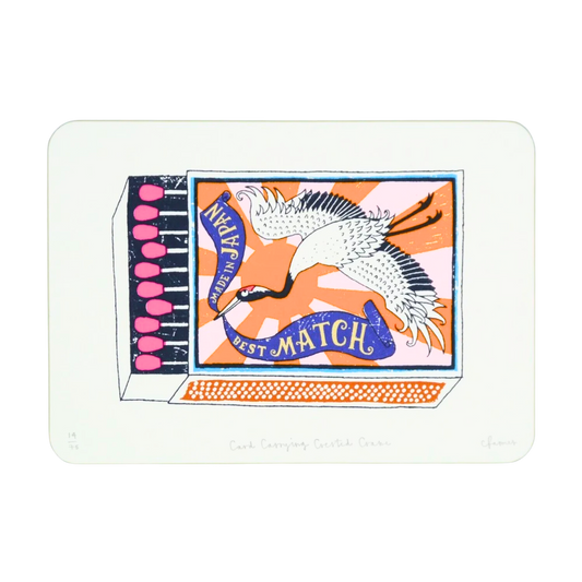 Card Carrying Crested Crane