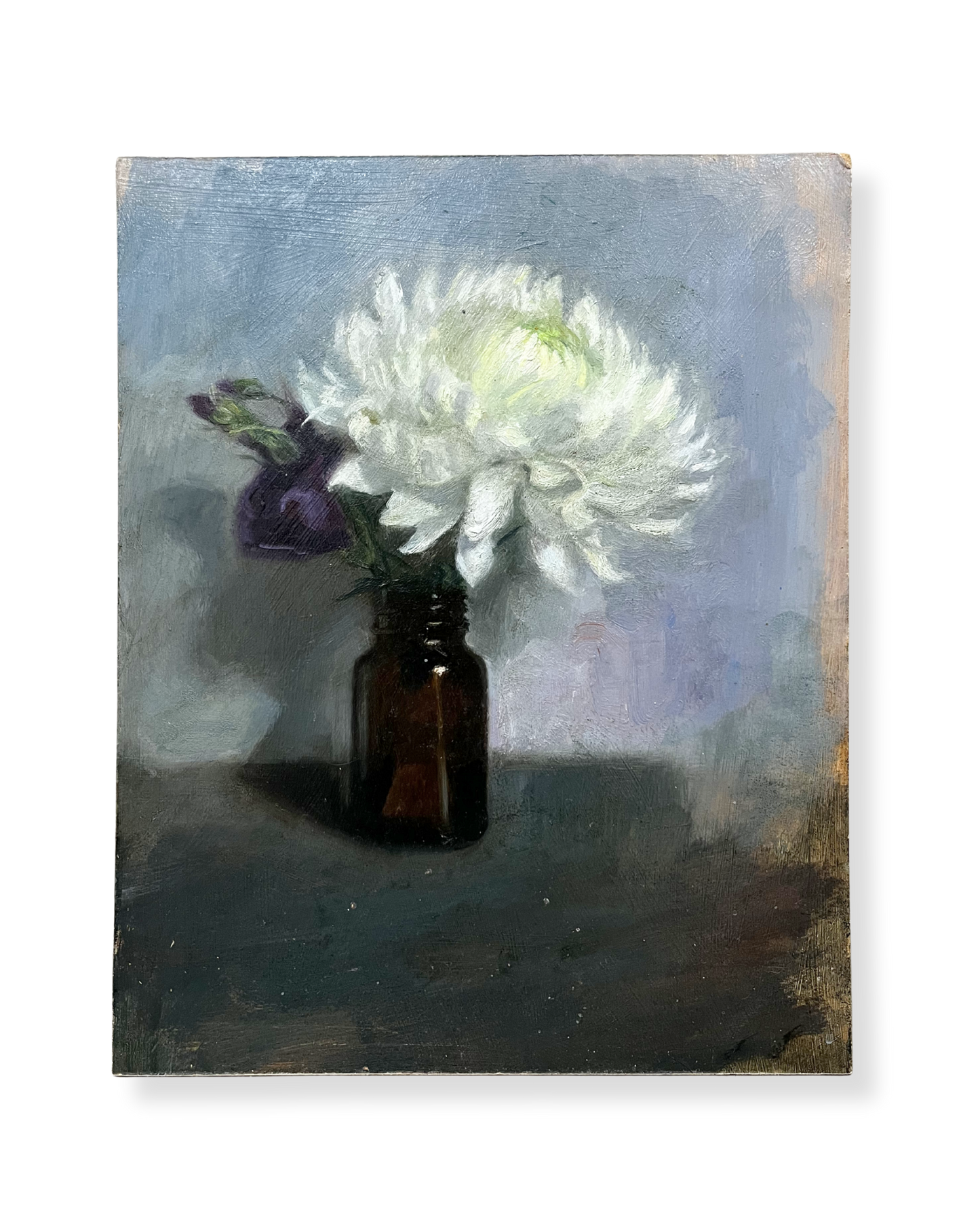 Chrysanthemum in Brown Jar