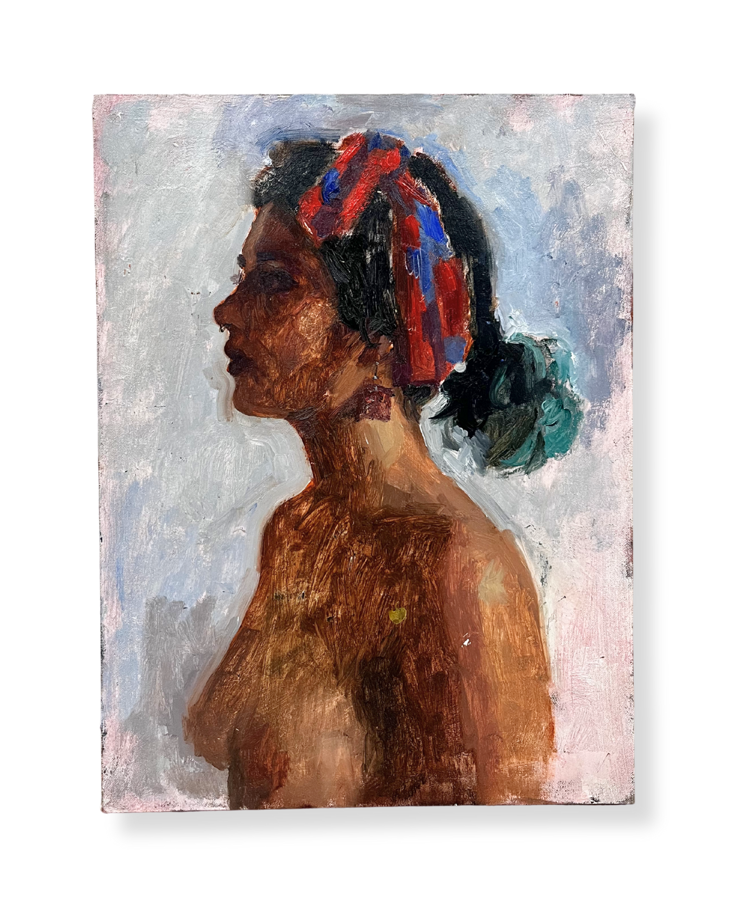 Ignes with Red Head Scarf