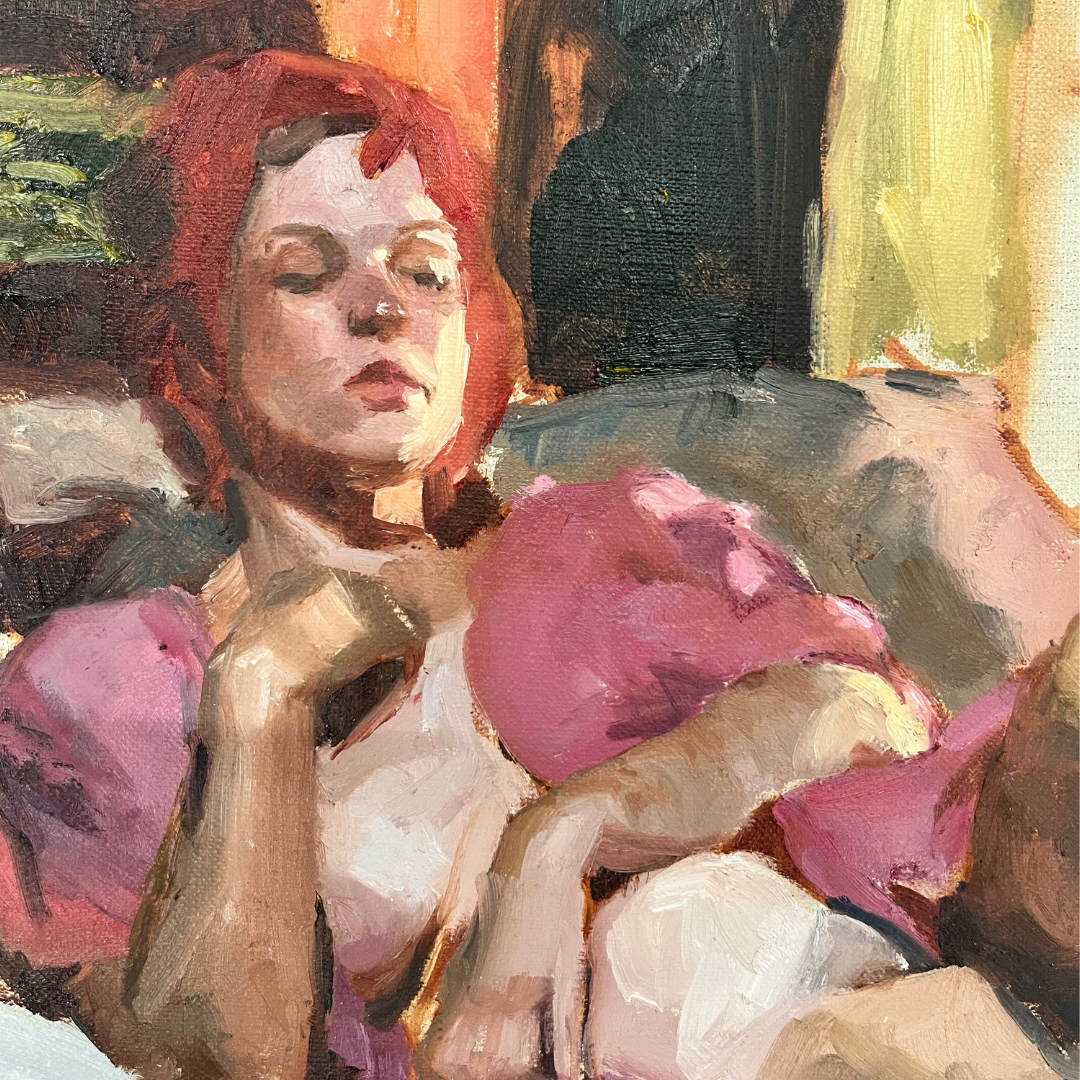 Morning Sun, Pink Robe