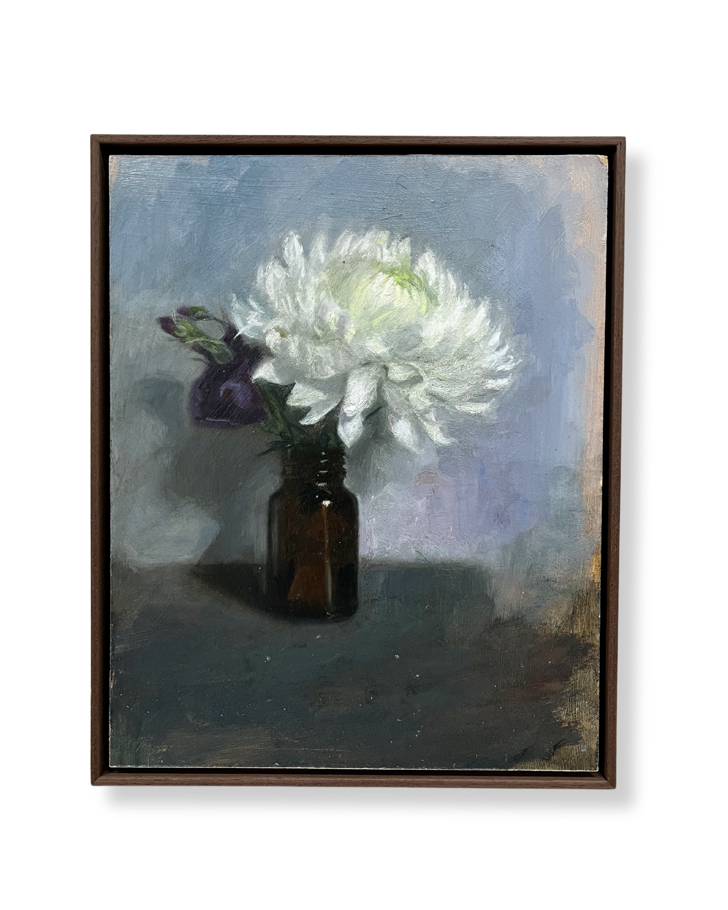 Chrysanthemum in Brown Jar