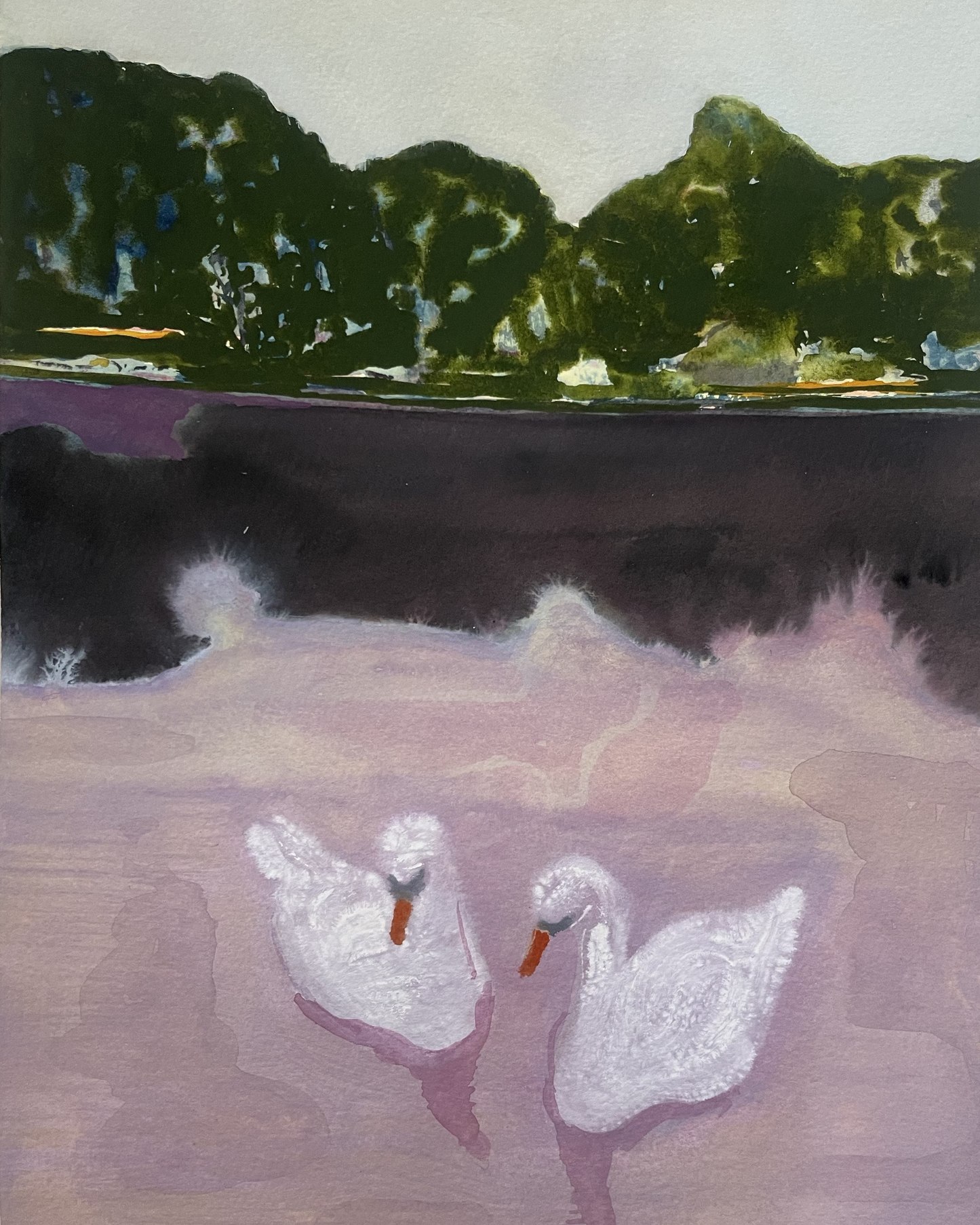 Holiday Swans III