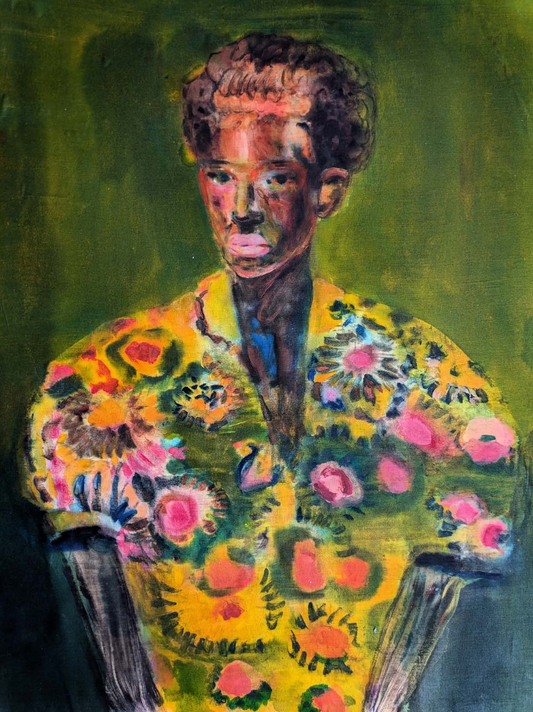 Man in Floral Shirt