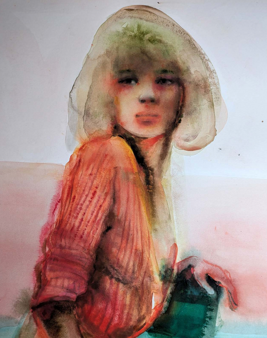 Woman in Wool Jumper