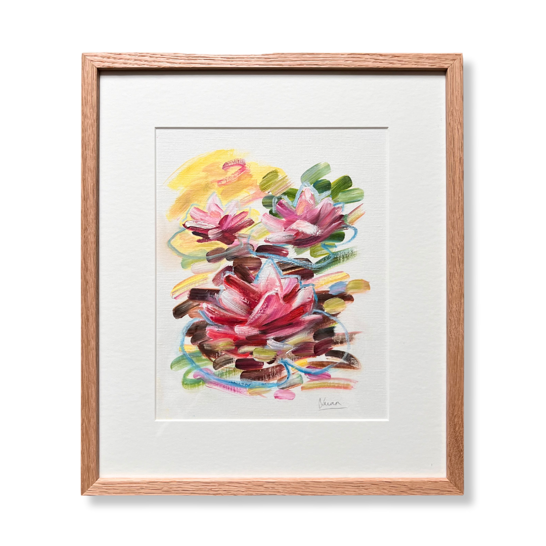 Three Pink Lillies